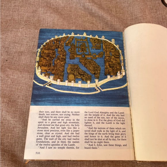 The Children's Bible Illustrated Stories Golden Press Vintage Hardcover 1965 - Picture 5 of 13